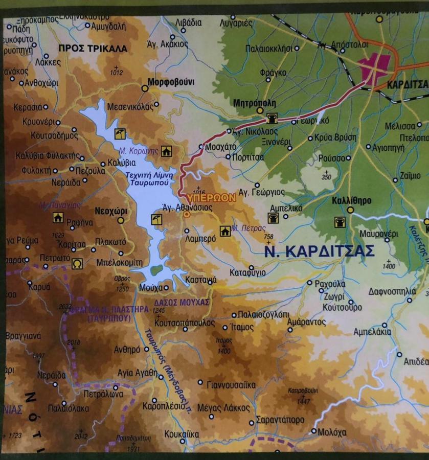 Ξενώνας Παρατηρητήριο Υπερώον Agios Athanasios  Exteriér fotografie